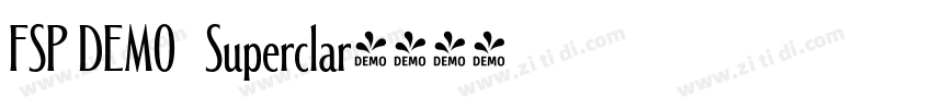 FSP DEMO   Superclar字体转换